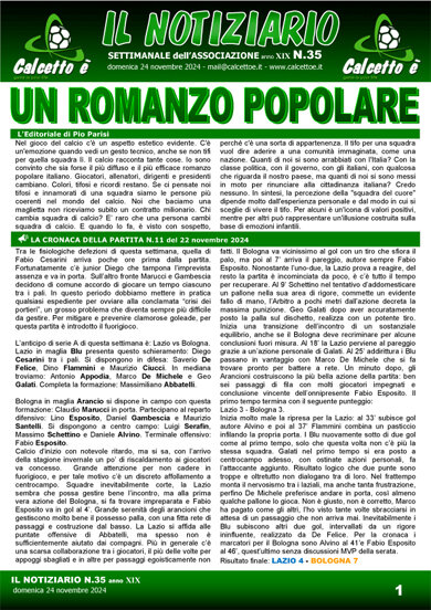 Notiziario N. 35 del 24/11/2024