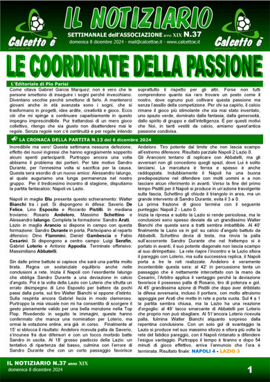 Notiziario N. 37 del 8/12/2024