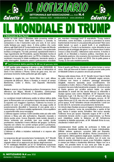 Copertina del Notiziario N. 4 del 1/2/102026