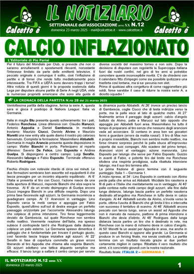 Notiziario N. 12 del 23/3/2025