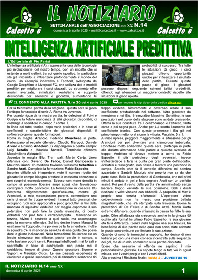 Notiziario N. 14 del 6/4/2025