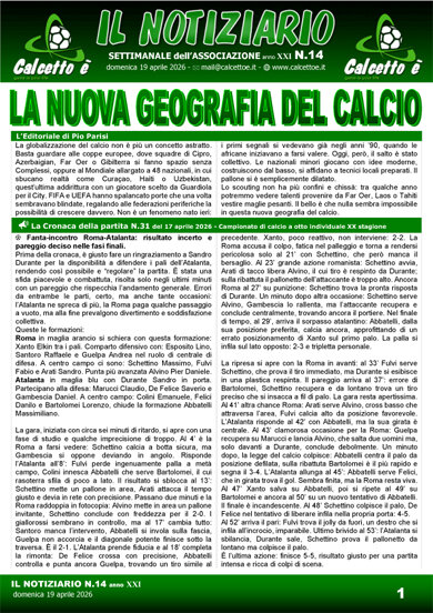Copertina del Notiziario N.14 del 19/4/2026