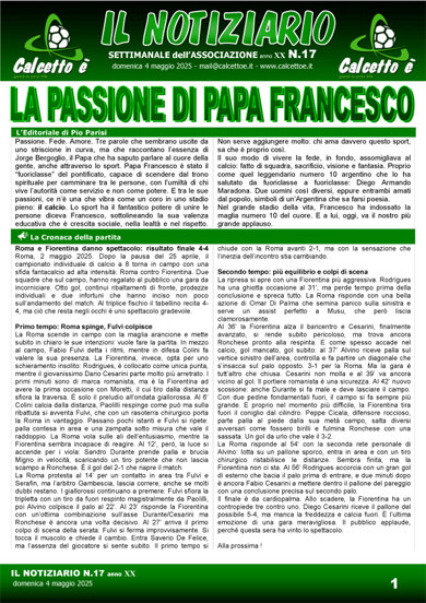 Notiziario N. 17 del 4/5/2025