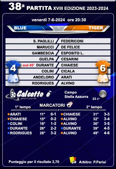 Scheda partita