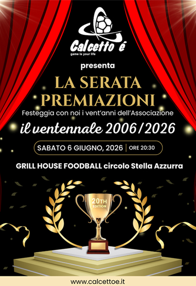 Locandina Festa delle Premiazioni 6/6/2026
