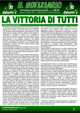 Copertina del Notiziario N.21 del 7/6/2026