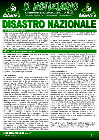 Notiziario N. 22 del 8/6/2025