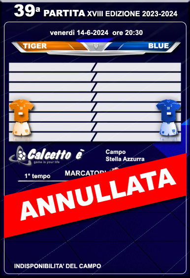 Scheda partita