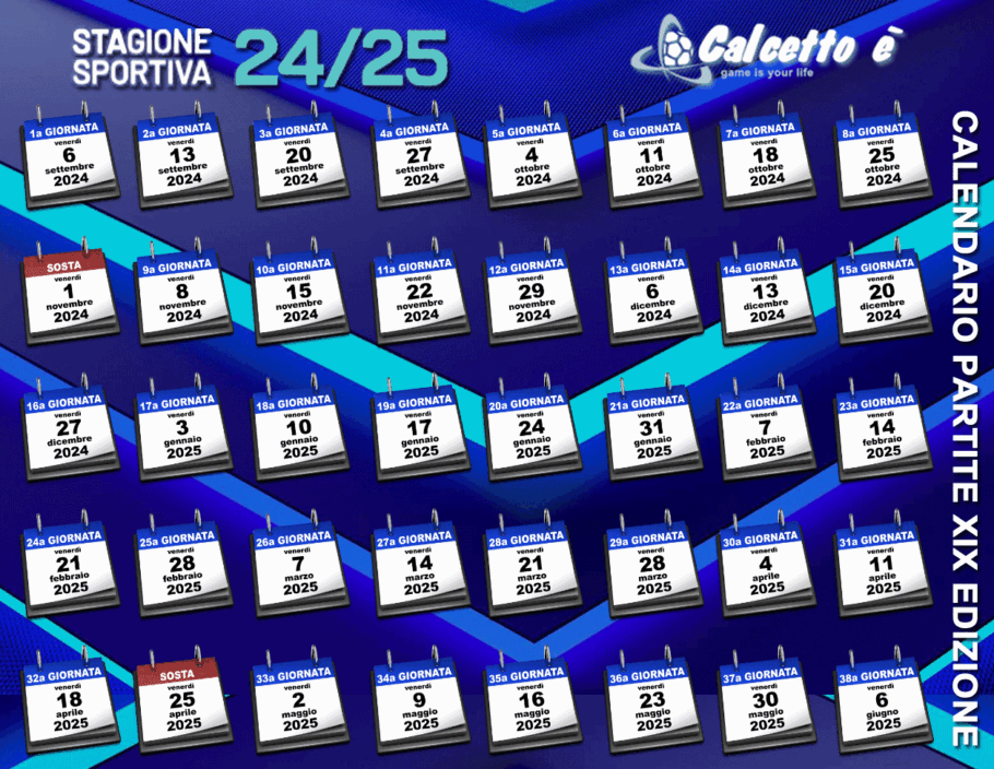 Calendario 2024/2025